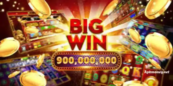 A big win slot machine displaying gold coins spilling out, symbolizing a successful jackpot.