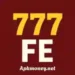 Yellow "777" and white "FE" text on a maroon background, with "Apkmoney.net" written below in smaller font.