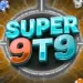 Colorful logo of "Super 9T9," featuring vibrant text against a dynamic background with poker chips and game elements.