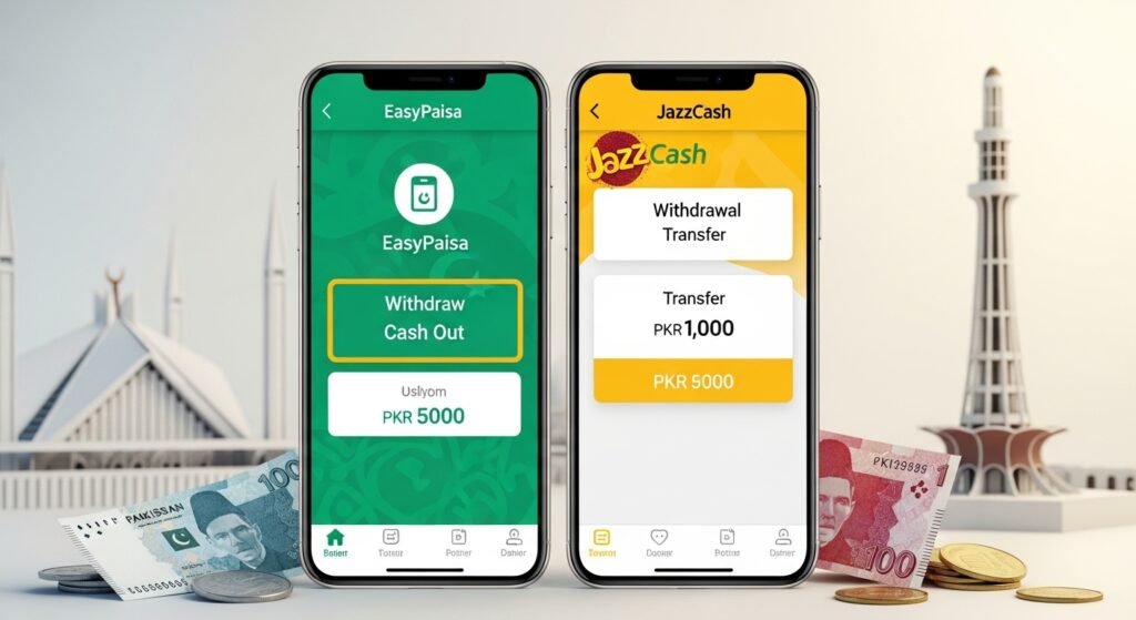 How to Withdraw Money from Earning Apps in Pakistan (EasyPaisa, JazzCash Guide)